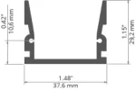 Profil Led HR-MAX-TW 1m KLUŚ