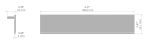 Zaślepka RAM-TEK-100  jasnoszary KLUŚ