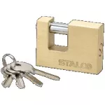 Kłódka mosiężna trzepieniowa 60mm STALCO S024120260
