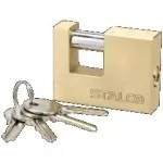 Kłódka mosiężna trzepieniowa 70mm STALCO S024120270
