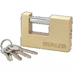Kłódka mosiężna trzpieniowa 90mm STALCO S024120290