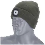 Czapka zimowa z latarką RAY szary 54-62 ONE SIZE STALCO S091479002