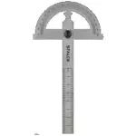 Kątomierz obrotowy 180 stopni 80x120mm STALCO S010417417
