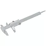 Suwmiarka noniuszowa, zakres od 0-150mm, dokładność 0,02mm STALCO S010501015