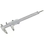 Suwmiarka noniuszowa zakres od 0-150mm, dokładność 0,02mm, stal nierdzewna STALCO PERFECT S010501115