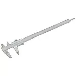 Suwmiarka noniuszowa zakres od 0-300mm, dokładność 0,02mm, stal nierdzewna STALCO PERFECT S010501130