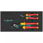Zestaw narzedzi elektrotechnicznych, 3elem. stal CrV 1000V wkład EVA STALCO S026388803