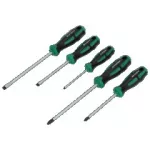 Wkrętaki 5elem. CrV SL: 3, 5.5, 6.5mm PH: 1x100, 2x150mm STALCO S010812080