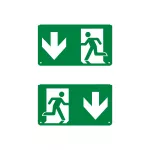 Oprawa EM EXIT PICTO DOWN LEDV