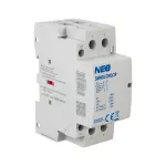 Stycznik modułowy 40A, styki 2xNO (normalnie otwarte), cewka 230V, 2-modułowy SM40A/2NO/2P biały