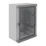 Obudowa z tworzywa IP67 250×350×150, drzwi transparentne UNI PRO 2/T szary