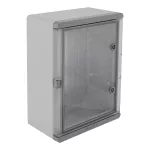 Obudowa z tworzywa IP67 300×400×170, drzwi transparentne UNI PRO 3/T szary