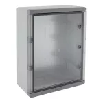 Obudowa z tworzywa IP67 400×500×180, drzwi transparentne UNI PRO 4/T szary
