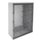Obudowa z tworzywa IP67 600×800×260, drzwi transparentne UNI PRO 7/T szary
