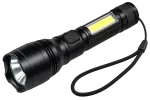 Latarka LED 10 W 1000 lm czarna, 5 trybów pracy, display 20 szt.