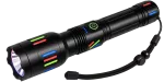 Latarka LED 10 W 1800 lm czarna, 4 tryby pracy