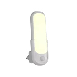 Lampka nocna LED 2 w 1 0,5 W 2700 K z czujnikiem PIR i zmierzchowym, ładowaniem indukcyjnym i funkcją latarki