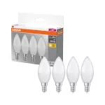Lampa LED BASE CLASSICassic B40 4,9W/827 230V plastik E14 FS4 OSRAM