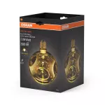 DECOR LED LAMP IN ELECTRO GLASS IN ELECTRO GLASS MEDIUM GOLD