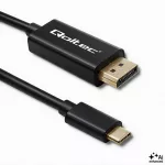 Qoltec DisplayPort Alternate mode | USB 3.1 typ C męski | Displayport męski | 5K | 1m