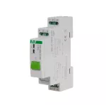 Przekaźnik bistabilny BIS-411BM-LED z przyciskiem do sterowania ręcznego, pamięcią, montaż na szynie DIN, 230V, z przekaźnikiem inrush 160A/20ms