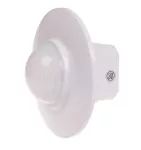 Czujnik ruchu PIR 360º, Un=230V AC, P=1000W, montaż sufitowy i do puszki podtynkowej Ø60, biały