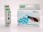 Radiowy dwukanałowy sterownik LED 12V - montaż DIN 10÷16V DC