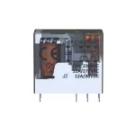 Przekaźnik 2xNO/NC, obciążalność (na kanał) 12A/277V AC lub 12A/30V DC, napięcie zasilania cewki 230V AC