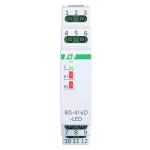 Przekaźnik bistabilny 2 kanałowy on/off, Un=230V,I=2x10A InRush(120A/20ms), styki 2xNO,1S, DIN