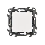 Simon 24 TS24P-NW1LXX-011 Łącznik jednobiegunowy z podświetleniem LED (moduł) 10 AX, 250 V~, szybkozłącza; biały