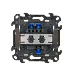 Simon 24 WS24P-2440201-030 Łącznik schodowy bez piktogramu, mocowanie PUSH IN (moduł) 10 AX, 250 V~, szybkozłącza; biały