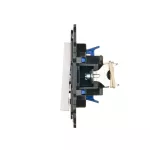 Simon 24 TS24P-NW6LXX-011 Łącznik schodowy z podświetleniem LED (moduł) 10 AX, 250 V~, szybkozłącza; biały