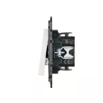 Simon 24 WS24P-NW1ZLX-011 Łącznik jednobiegunowy z sygnalizacją załączenia LED (moduł) 10 AX, 250 V~, szybkozłącza; biały