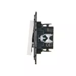 Simon 24 WS24P-2431254-030 Łącznik krzyżowy z podświetleniem LED (moduł) 10 AX, 250 V~, szybkozłącza; biały