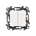 Simon 24 TS24P-NW5L2X-011 Łącznik świecznikowy z podświetleniem LED (moduł) 10 AX, 250 V~, szybkozłącza; biały
