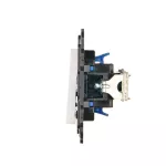 Simon 24 TS24P-NW5L2X-011 Łącznik świecznikowy z podświetleniem LED (moduł) 10 AX, 250 V~, szybkozłącza; biały