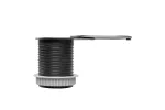 PRZEDŁUŻACZ BIURKOWY WPUSZCZANY SLIDE 60mm, 1x GN SCHUKO, 1xUSB C 2,4A, INOX, KABEL 1,9m