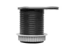 PRZEDŁUŻACZ BIURKOWY WPUSZCZANY SLIDE 60mm, 1x GN SCHUKO, 1xUSB C 2,4A, INOX, KABEL 1,9m
