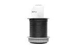 PRZEDŁUŻACZ BIURKOWY WPUSZCZANY CHARGER MINI 60mm, 1x GN SCHUKO, 1xUSB C 2,4A, ALU, KABEL 1,9m