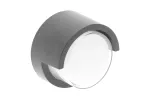 OPRAWA ELEWACYJNA LED CANTI II, 12W, 1000lm, AC220-240V, 50/60Hz, IP65, 4000K, SZARY, OKRĄGŁA