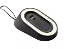 OPRAWA ELIPSO Z CZUJNIKIEM RUCHU, USB A+C, DC12V, 2.5W, 80lm, 4000K, PC, ŚCIEMNIALNA, CZARNY