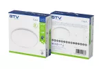 PLAFONIERA TULA LED, Ø350mm, 4000K, 24W, 1680lm, AC220-240V, 50/60 Hz, PF>0,5, IP44, SZARA, 3y
