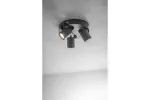 OPRAWA SUFITOWA BLINK II, max. 250V, 50/60 Hz, GU10, max. 20W*3, IP20, POTRÓJNA, CZARNA