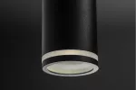 OPRAWA SUFITOWA SOLIS, 55x100mm, max.250V, IP20, 2*GU10, max. 50W, OKRĄGŁA, CZARNA