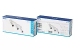 OPRAWA SUFITOWA SOLIS, 55x100mm, max.250V, IP20, 3*GU10, max. 50W, OKRĄGŁA, BIAŁA