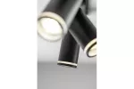 OPRAWA SUFITOWA SOLIS, 55x100mm, max.250V, IP20, 3*GU10, max. 50W, OKRĄGŁA, CZARNA