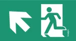 Piktogram WYJSCIE W LEWO W GÓRE LF5 / LOGO / 85305