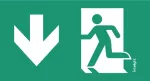 Piktogram WYJSCIE W DÓŁ LEWO LF9 / LOGO / 85309