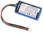 Pakiet akumulatorów LiFePO4 6,4V 2000mAh do oprawy Starlet Round 250 3H / 350 2H - L65 x W36 x H18 / 90114 230V