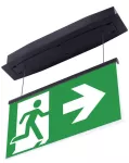 Oprawa ewakuacyjna podtynkowa SUPREMA D-std M 3H CT IP54 PT-S [BLK] + (E2, E3) / 94684 230V